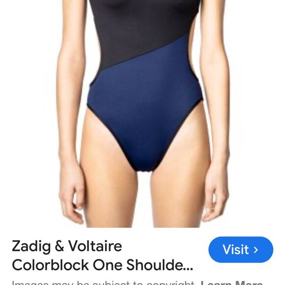 Zadig & Voltaire One Shoulder Swimsuit - Picture 10 of 10